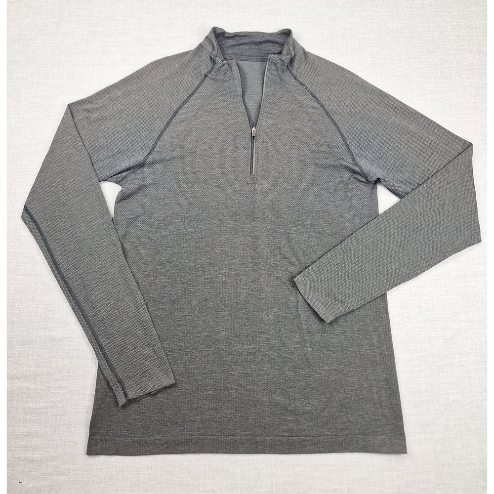 Lululemon Mens Metal Vent Tech 1/2 Zip 2.0 Pullover Gray Size M